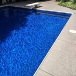 Electric Berkshire liner installed to a rectangular pool